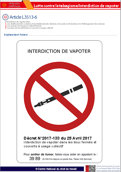 Pack interdiction de fumer et zone fumeurs